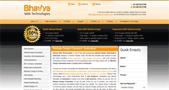 Desktop Screenshot of bhavyatechnologies.com